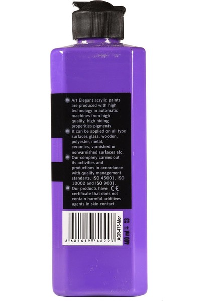 Art Elegant Akrilik Boya 400ML ACR-475 Mor