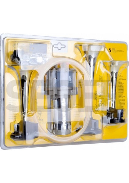 SEGER-82KH Kompresörlü Korna 24V, Krom Renkli Plastik Borulu, Melodili fırsatları