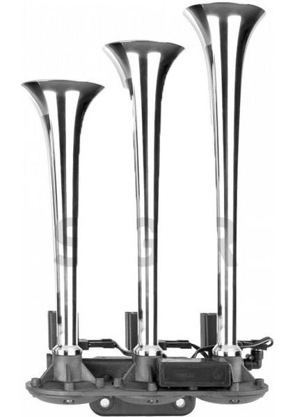 SEGER-82EH Dalidali Arap Havalı Korna 24V, Krom Borulu, Melodili, Hızlı - Yavaş Opsiyon, Saydırmalı fırsatları