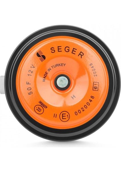 SEGER-50F Midi Disk Korna 12V (Didit), Ince Ses, Jpt Soket (Dacia, Renault, Citreon, Peugeot)