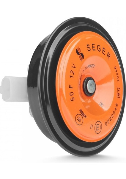 SEGER-50F Midi Disk Korna 12V (Didit), Ince Ses, Jpt Soket (Dacia, Renault, Citreon, Peugeot)