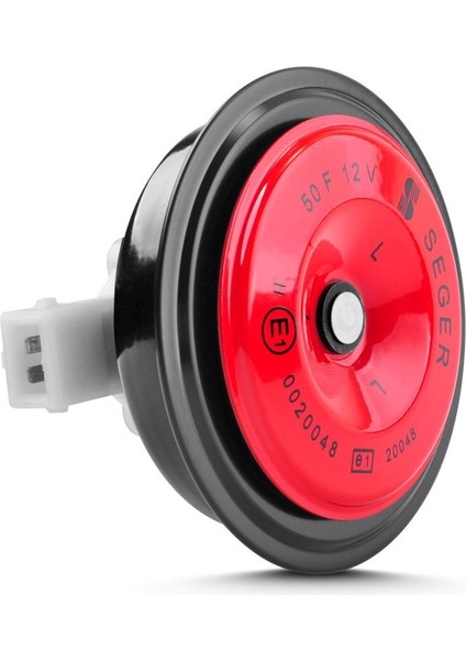 SEGER-50F Midi Disk Korna 12V (Didit), Kalın Ses, Jpt Soket (Dacia, Renault, Citreon, Peugeot)