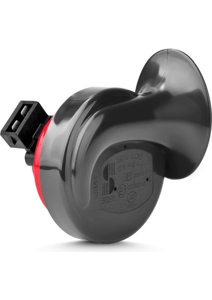 SEGER-60B Salyangoz Korna 12V (Dadat), Kalın Ses, K-Jet 2x Soket (Vw, Audi, Skoda, Seat, Mercedes) modelleri