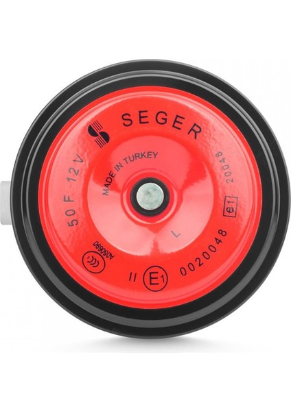 SEGER-50F Midi Disk Korna 12V (Didit), Kalın Ses, Fcı Soket (Vw, Audi, Skoda, Seat, Mercedes)