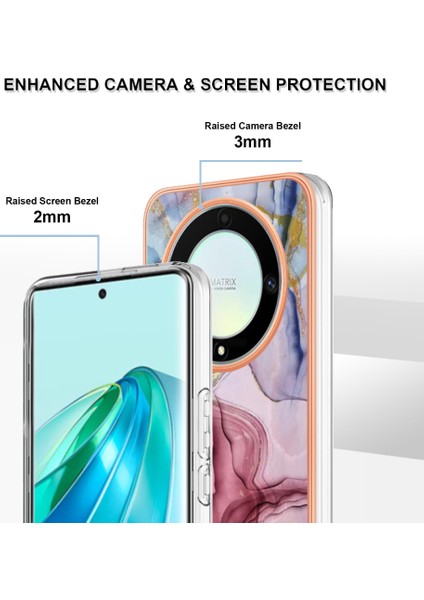 Honor X9A Tpu Telefon Kılıfı X9A 5g / Magic5 Lite 5g / X40 5g, Mermer Desen 2.0mm Imd Elektrografa Kapağı (Yurt Dışından) modelleri