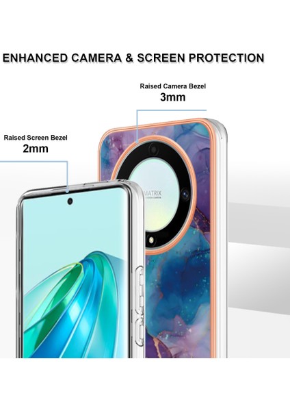 Honor X9A Tpu Telefon Kılıfı X9A 5g / Magic5 Lite 5g / X40 5g, Mermer Desen 2.0mm Imd Elektrografa Kapağı (Yurt Dışından) modelleri