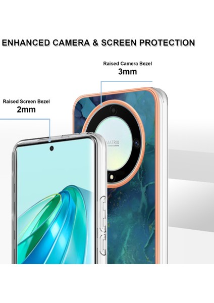 Honor X9A Tpu Telefon Kılıfı X9A 5g / Magic5 Lite 5g / X40 5g, Mermer Desen 2.0mm Imd Elektrografa Kapağı (Yurt Dışından) modelleri