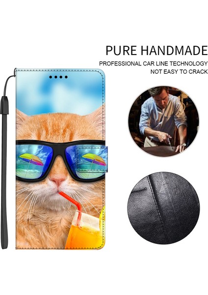 Honor X9A 5g Pu Deri Telefon Kılıf Desen Baskı Katlama Stand Cüzdan Kapağı Kayış (Yurt Dışından) fırsatları