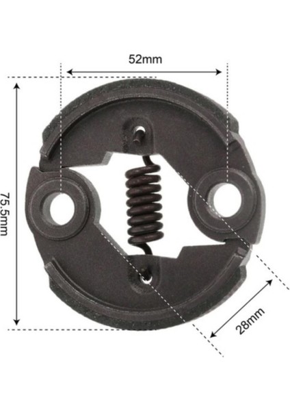 Motorlu Tırpan BG/CG430-520 Balata Vida Pul Sırt ve Yan Modeller Bahçe Makina Yedek Parça