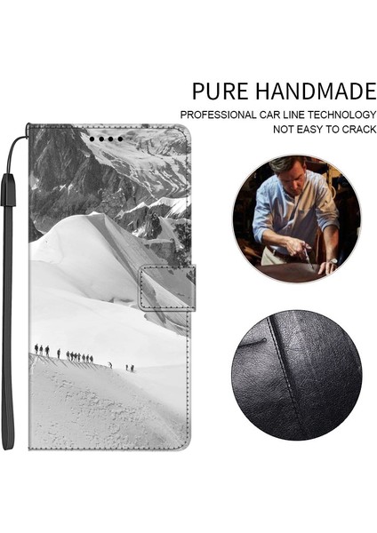 Honor X9A 5g Pu Deri Telefon Kılıf Desen Baskı Katlama Stand Cüzdan Kapağı Kayış (Yurt Dışından) fırsatları