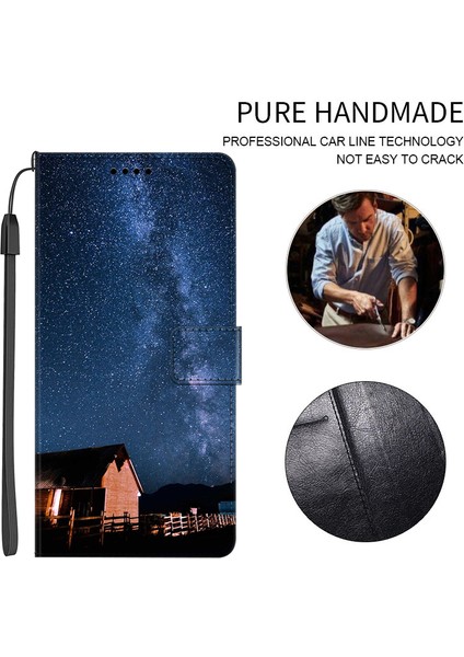 Honor X9A 5g Pu Deri Telefon Kılıf Desen Baskı Katlama Stand Cüzdan Kapağı Kayış (Yurt Dışından) fırsatları