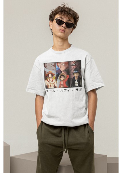 One Piece Als Beyaz Tişört