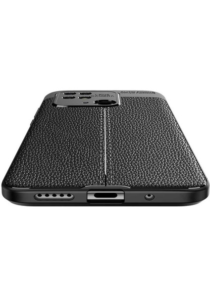 Xiaomi Redmi 10C Niss Silikon Deri Görünümlü + Nano Lacivert Kılıf