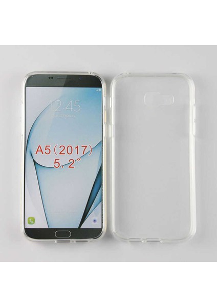 Samsung Galaxy A5 2017 Süper Silikon Lüx Korumalı Şeffaf Kılıf
