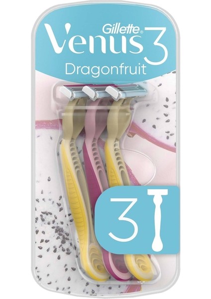 Gillette Venus Dragonfruit Tıraş Bıçağı 3'lü