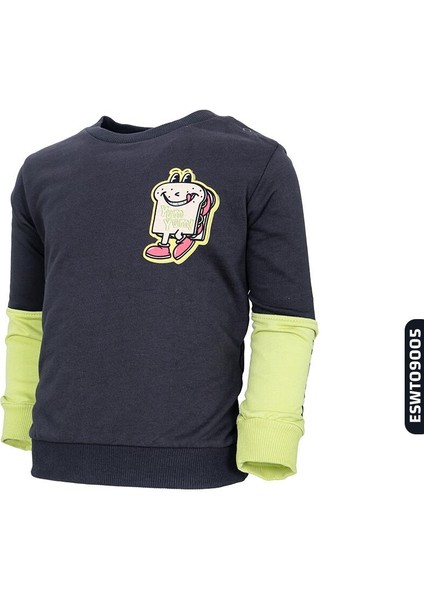 Erkek Sweatshirt 6-24 Ay 0009103 ESWT09005 Yeşil