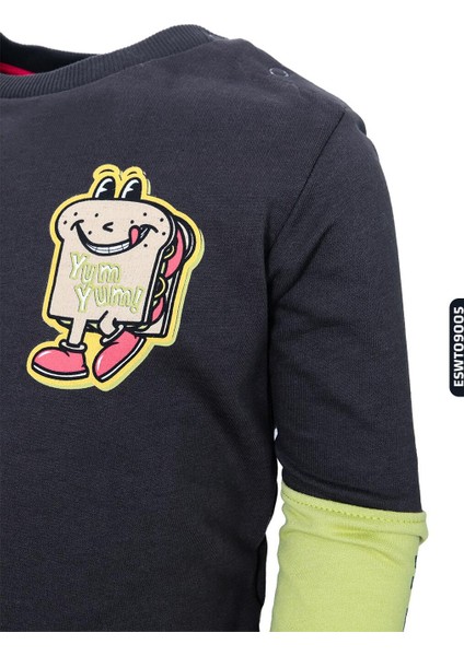 Erkek Sweatshirt 6-24 Ay 0009103 ESWT09005 Yeşil