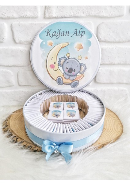 50 Adet İsme Özel Ayda Koala Temalı Çikolata