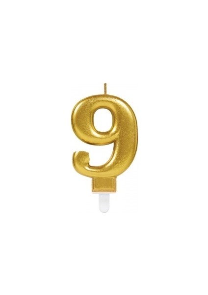 9 Rakam Mum Gold Renk (3791)