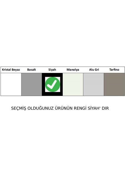Sonas 6 S Çift Yönlü Siyah Seramik Eviye