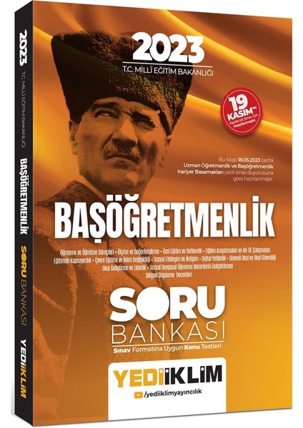 - 2023 T.C. Millî Eğitim Bakanlığı Başöğretmenlik Soru Bankası