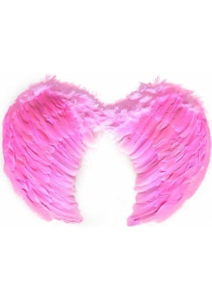 Pembe Renkli Orta Boy Çocuk Melek Kanadı 40x60 cm (3791)