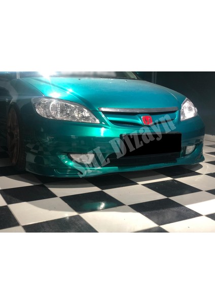 SML Dizayn Honda Civic Vtec 2 Makyajlı Mugen Ön Ek (Plastik - Karlık)