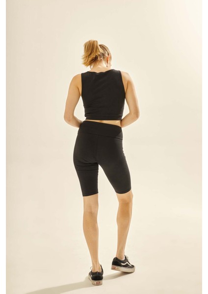 Kadın Pamuklu Diz Üstü Bisikletçi Tayt fırsatları