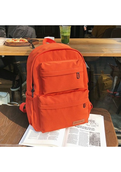 Çok Bölmeli Büyük Kapasiteli Sırt Çantası - Turuncu (Yurt Dışından)