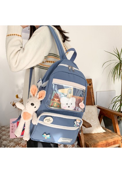 Çok Bölmeli Büyük Kapasiteli Sırt Çantası - Mavi (Yurt Dışından) fiyatları