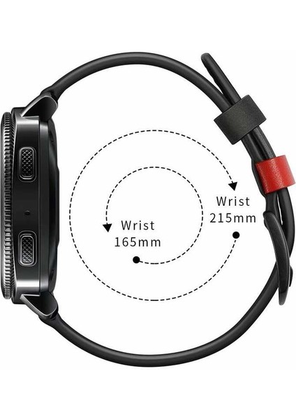 Samsung Gear S3 / S3 Frontier Saat Kordonu Hakiki Deri Orijinal Dikişli Kordon Kayış Strap