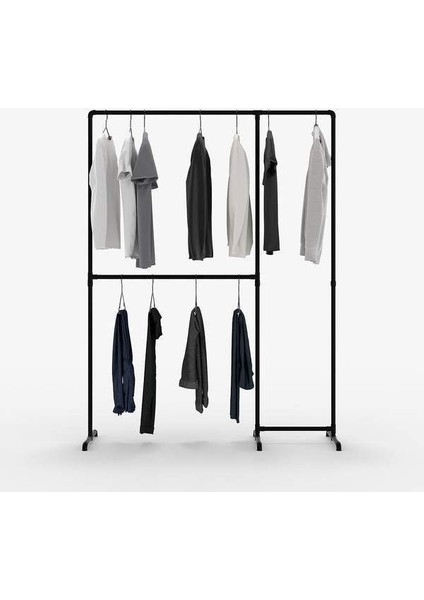 Dekoratif Borudan Askılık 225 cm