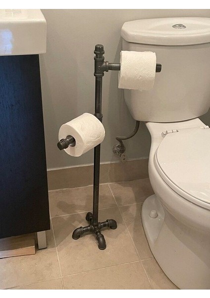 Dekoratif Borudan Tuvalet Kağıdı Askılık