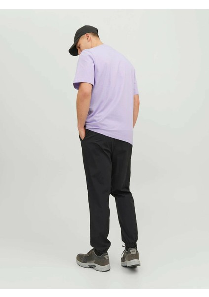 Jcowater Overlay Tee Ss Crew Neck Erkek Tişört Lila 12235293 Lila - Xl