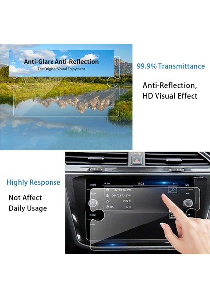 Volkswagen Tiguan 8 Inç Ekran Koruyucu Nano Şeffaf indirimleri