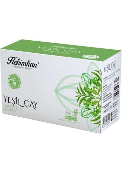 Yeşil Çay 20'li Poşet Çay