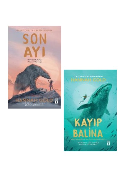 Son Ayı + Kayıp Balina 2 Kitap Set - Hannah Gold - Hannah Gold
