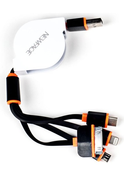 Makaralı 4in1 USB Kablo
