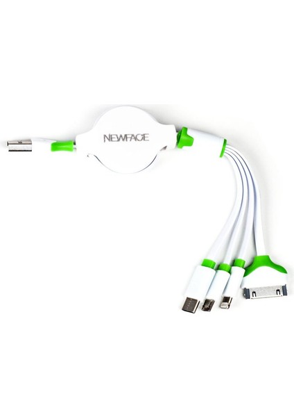 Makaralı 4in1 USB Kablo
