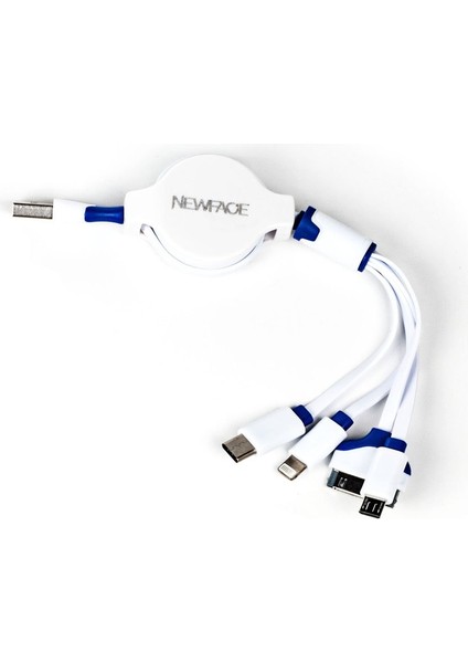 Makaralı 4in1 USB Kablo