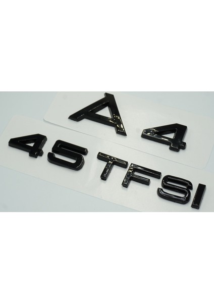 Audi A4 45 Tfsi Parlak Siyah Abs 3m 3D Bagaj Yazı Logo Orjinal Ürün modelleri