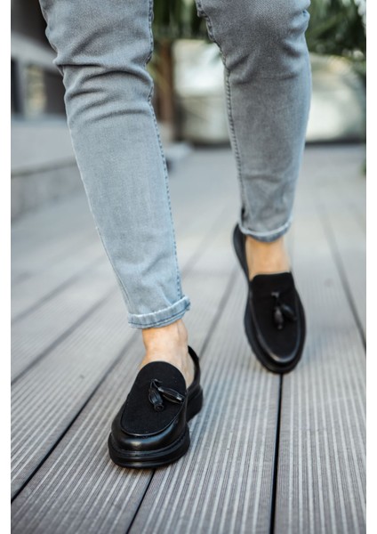 CH002 Cst Loafer Pelle Erkek Ayakkabı Siyah
