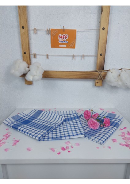 Alman Peçetesi Mutfak Bezi Kurulama Bezi Lacivert 45x70 cm 3'lü