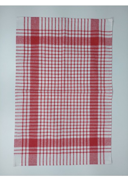 Alman Peçetesi Mutfak Bezi Kurulama Bezi Kırmızı 45x70 cm 3'lü