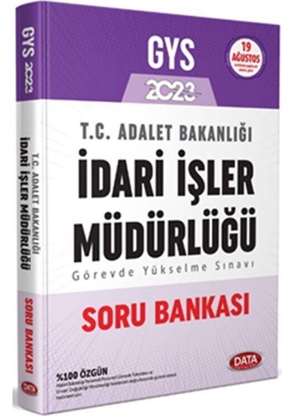 2023 Adalet Bakanlığı İdari İşler Müdürlüğü GYS Soru Bankası