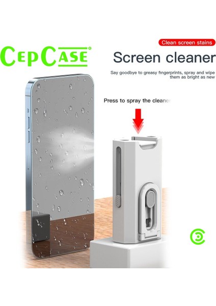 Airpods Temizlik Kiti Cleaning Sıvı Püskürtmeli Fırçalı Kulaklık Elektronik Ürün Temizleme Aparatlı modelleri