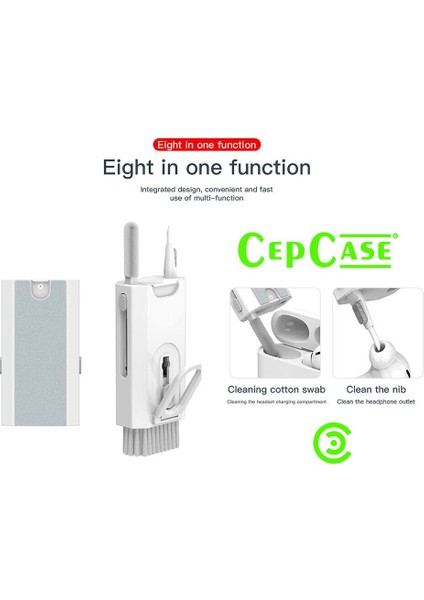 Airpods Temizlik Kiti Cleaning Sıvı Püskürtmeli Fırçalı Kulaklık Elektronik Ürün Temizleme Aparatlı indirimleri