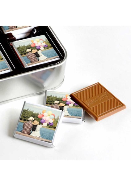 Kendi Fotoğrafınızla Hediye Çikolata (32 Adet Madlen) Metal Kutu fiyatları