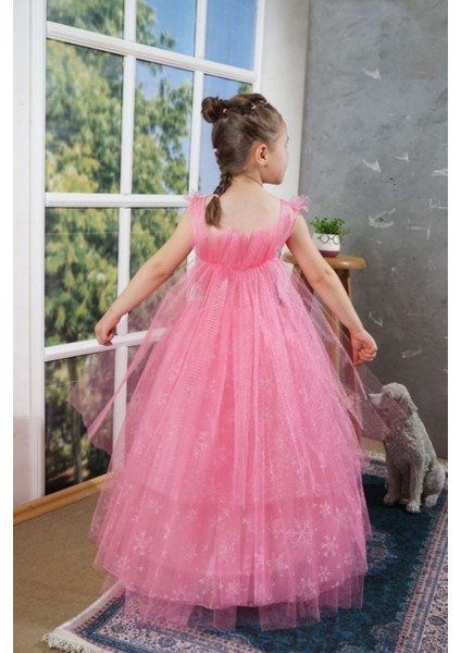 Kız Çocuk Beyaz Karlar Ülkesi Elsa Kostüm,doğum Günü,parti Elbisesi 3-10 Yaş fiyatları