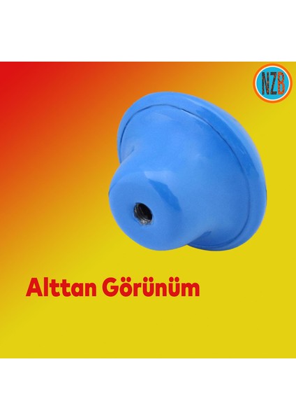 Dekoratif Düğme Kulp Mobilya Çekmece Dolap Kapak Kulpu Kulbu Mavi Metal Kulp